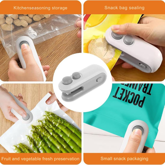 ANTIL'S Mini Sealing Machine – Portable Handheld Sealer Clip for Food, Snacks, Chips | Plastic Bag Heat Sealer for Freshness & Storage | Multicolor